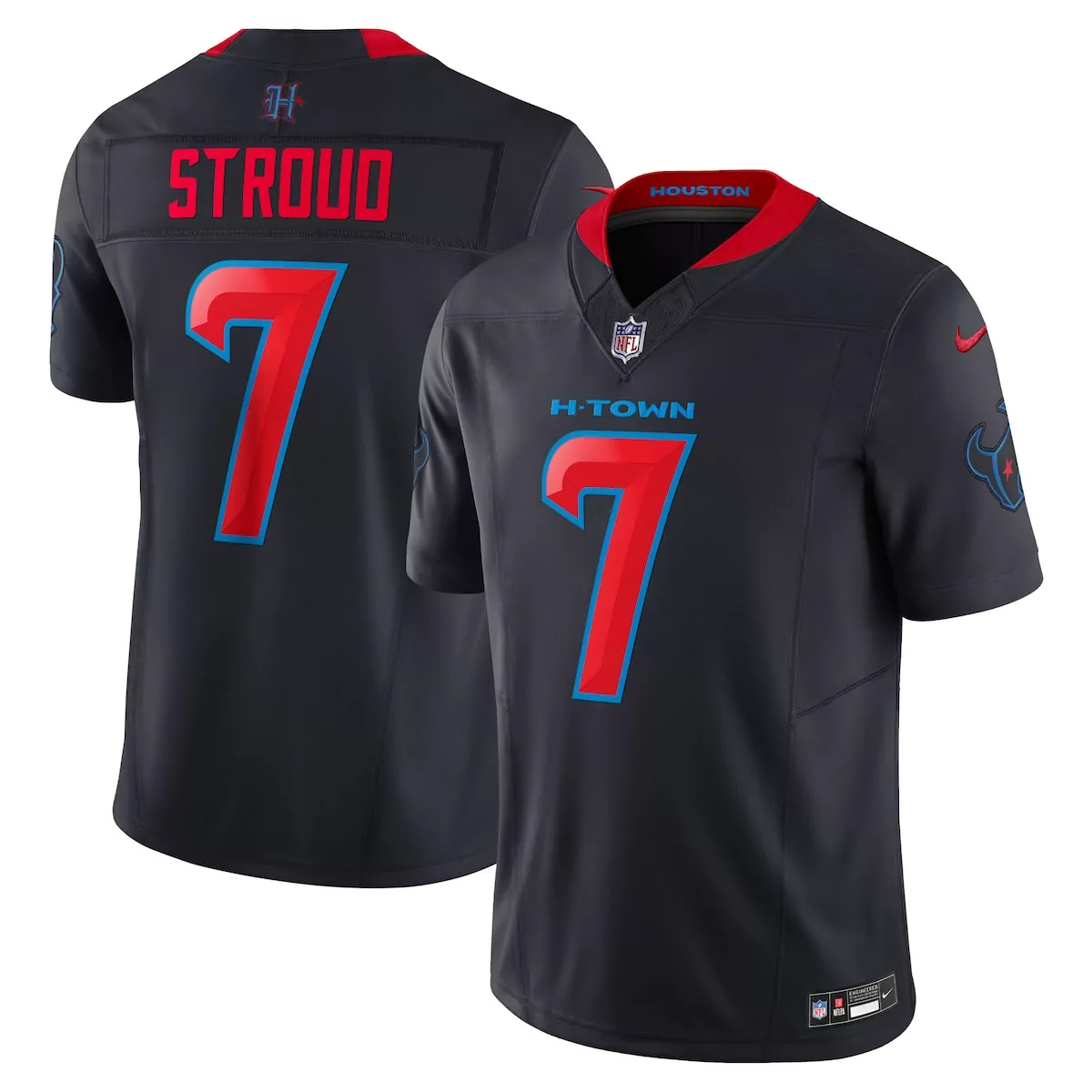 houston texans c j stroud carbon black fashion jersey