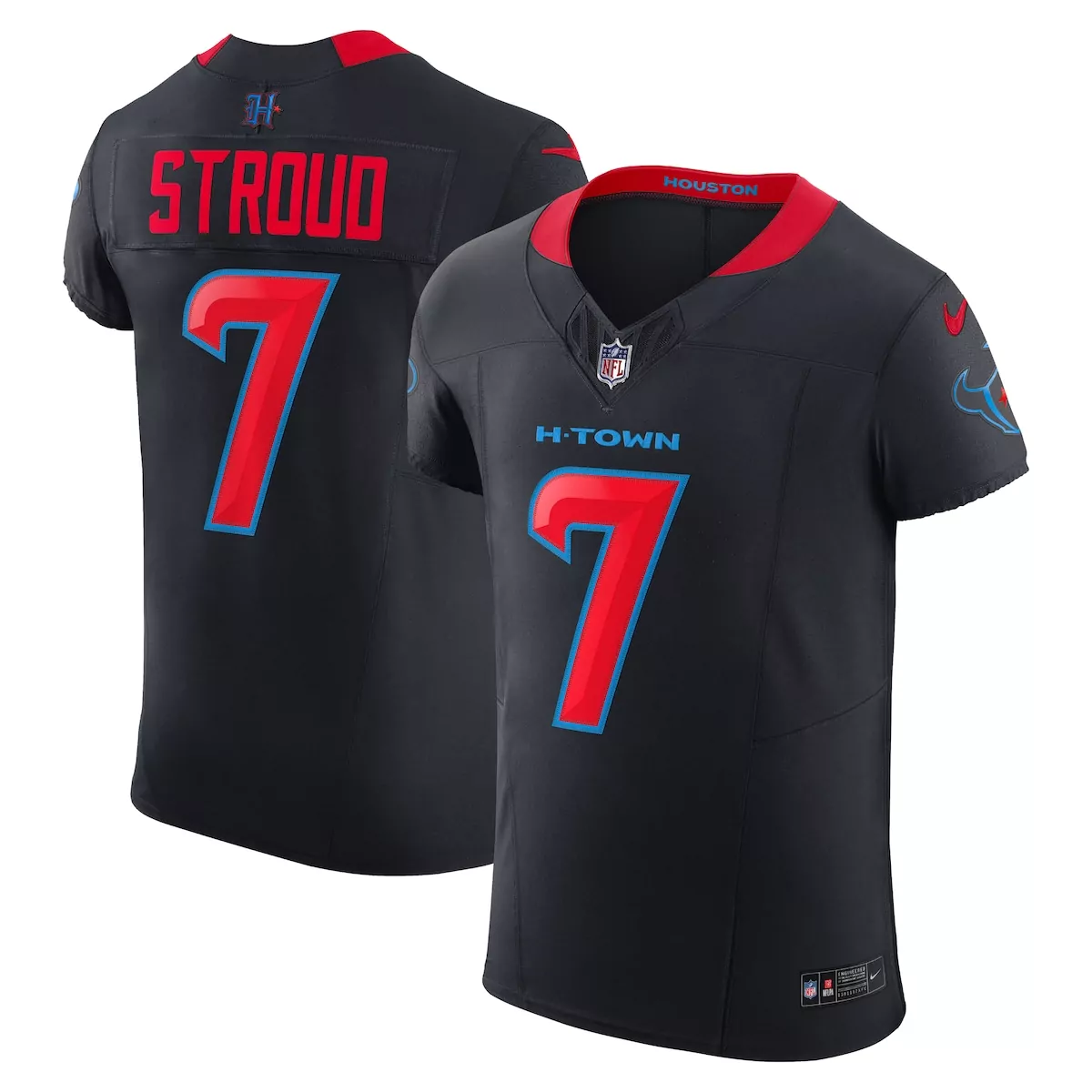 houston texans c j stroud carbon black fashion jersey