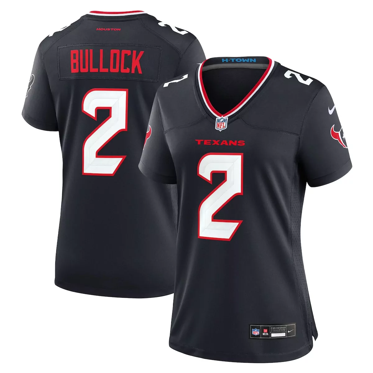 houston texans calen bullock navy team game jersey niu