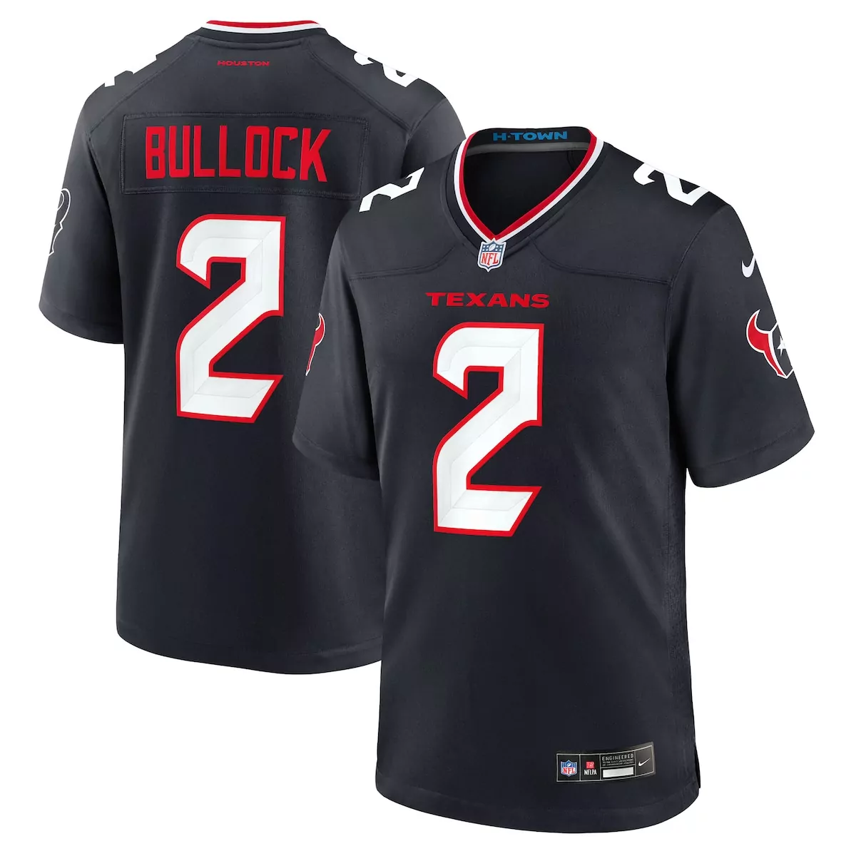 houston texans calen bullock navy team game jersey niu