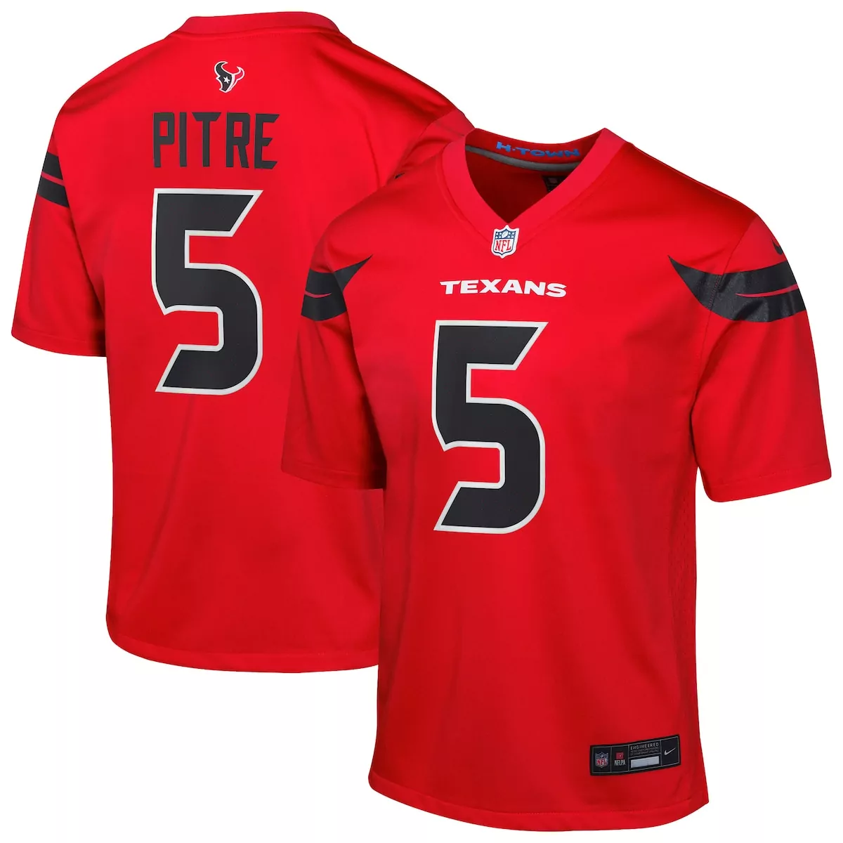 houston texans jalen pitre red game jersey zb6