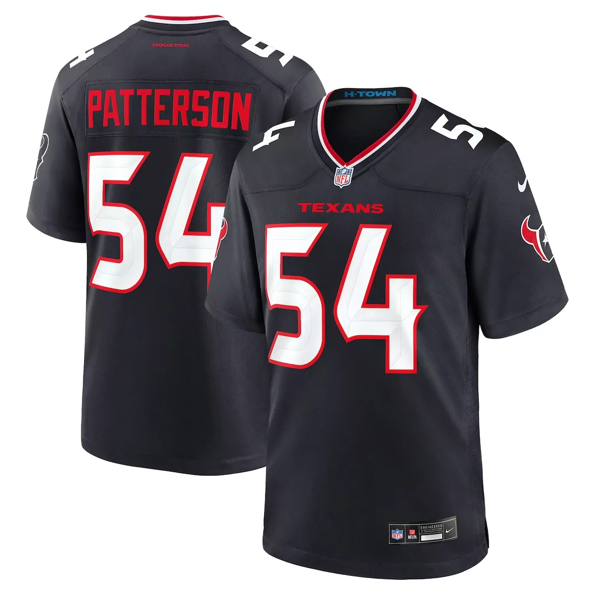houston texans jarrett patterson navy team game jersey