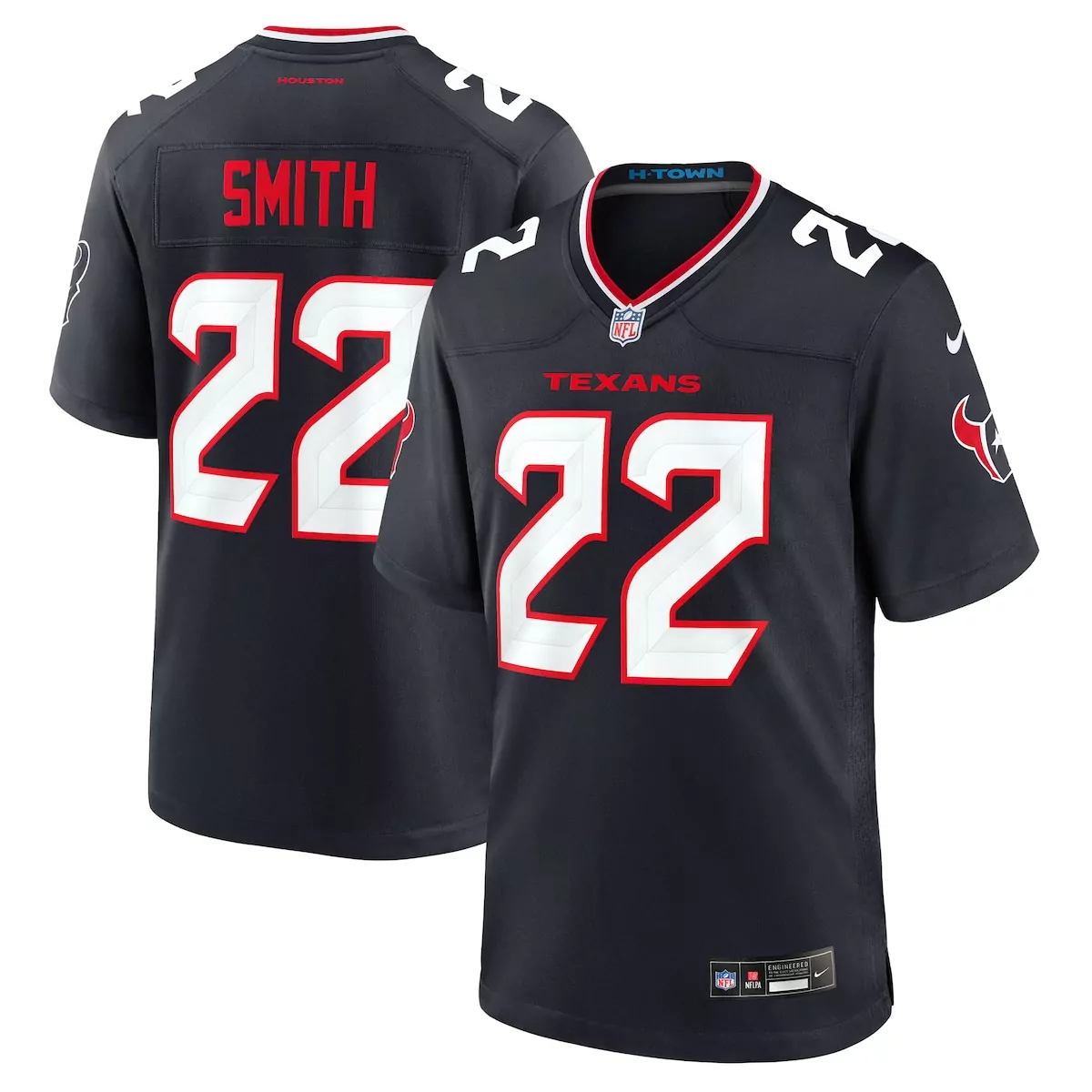 houston texans jaylin smith navy team game jersey 4ls