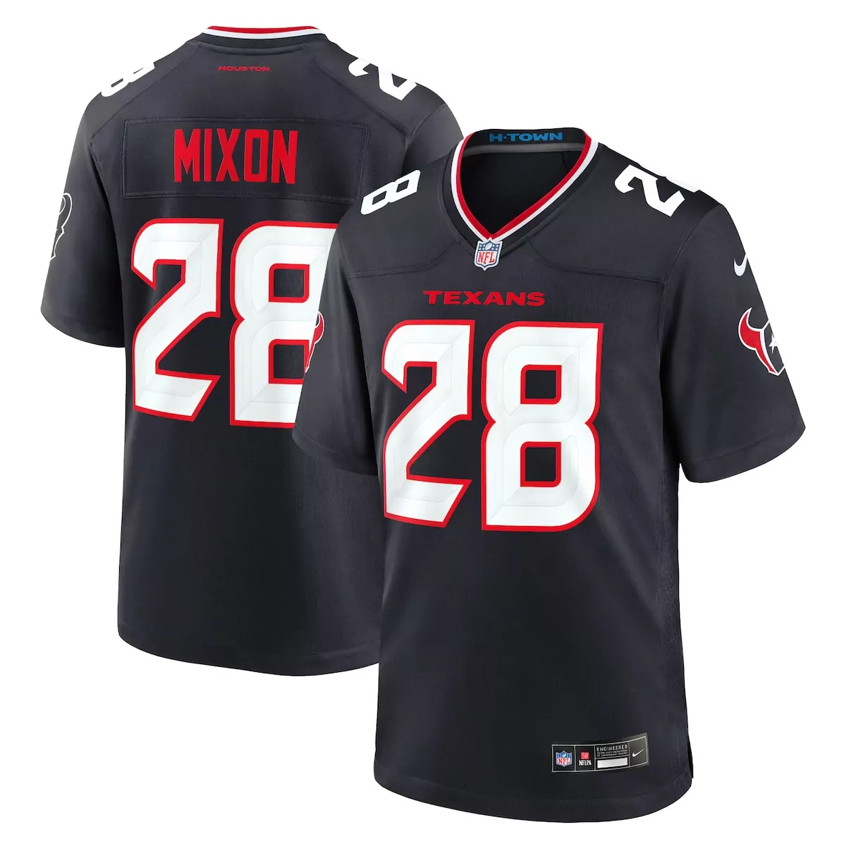 houston texans jaylin smith navy team game jersey 4ls