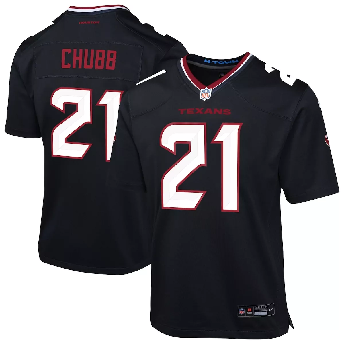 houston texans nick chubb navy team game jersey 28r