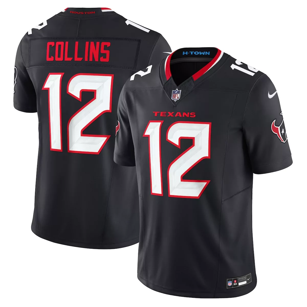houston texans nico collins navy game jersey
