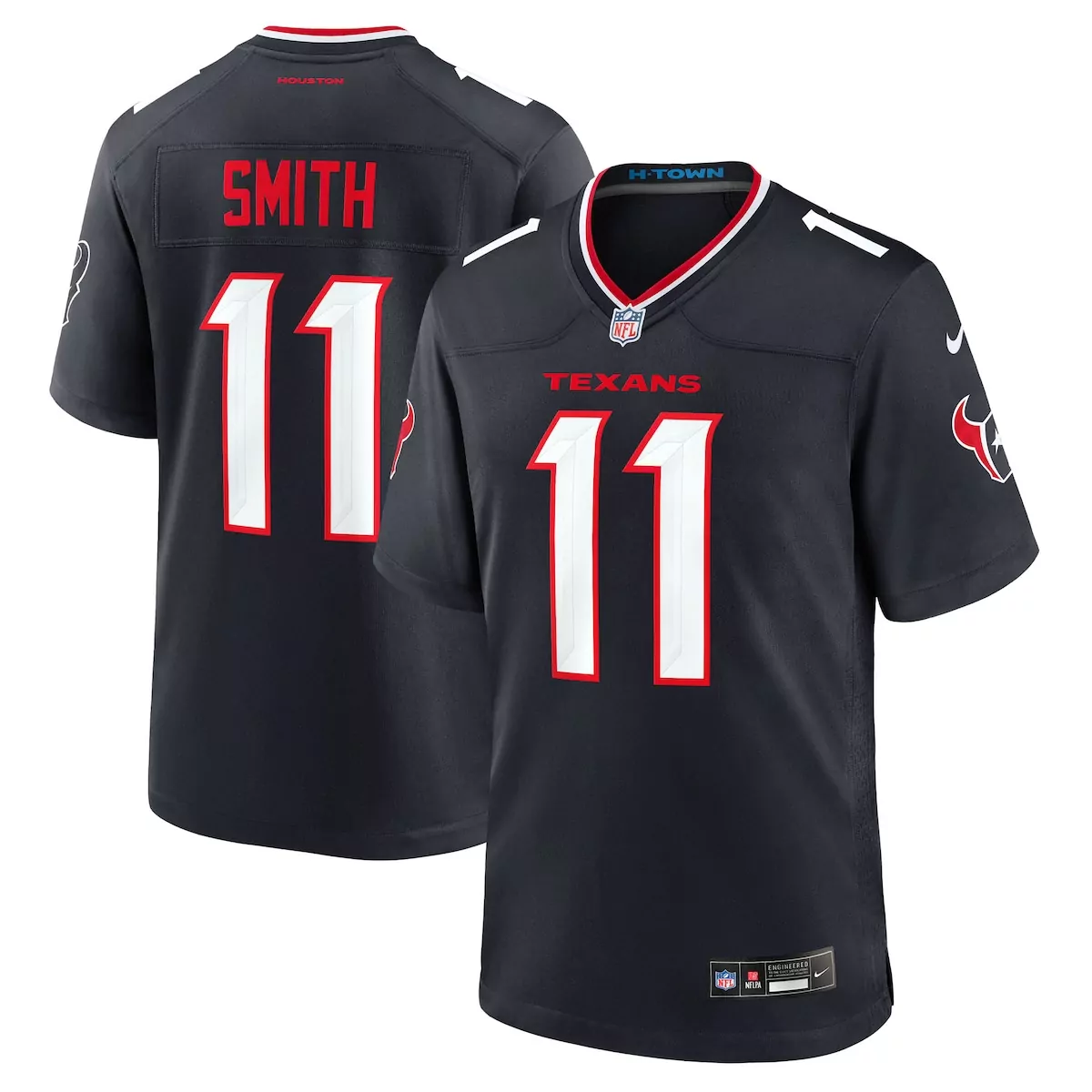 houston texans tank dell white game jersey