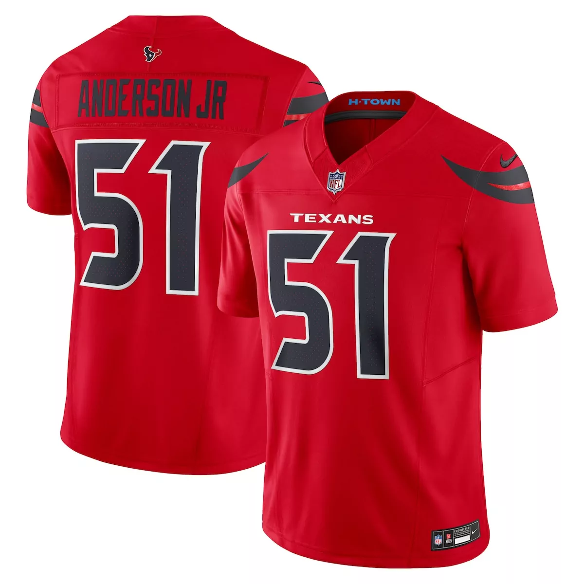 houston texans will anderson jr red alternate game jersey