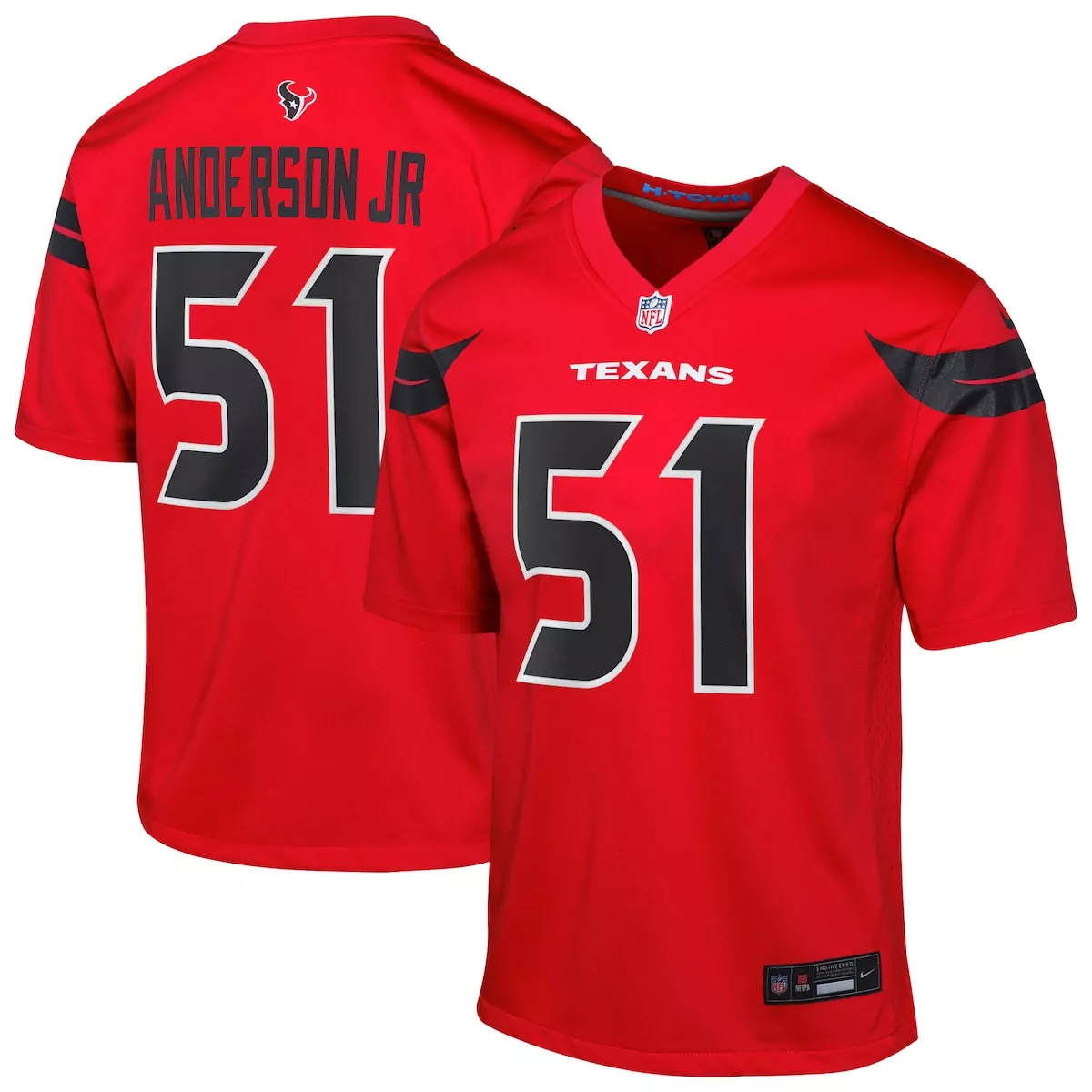 houston texans will anderson jr red alternate game jersey