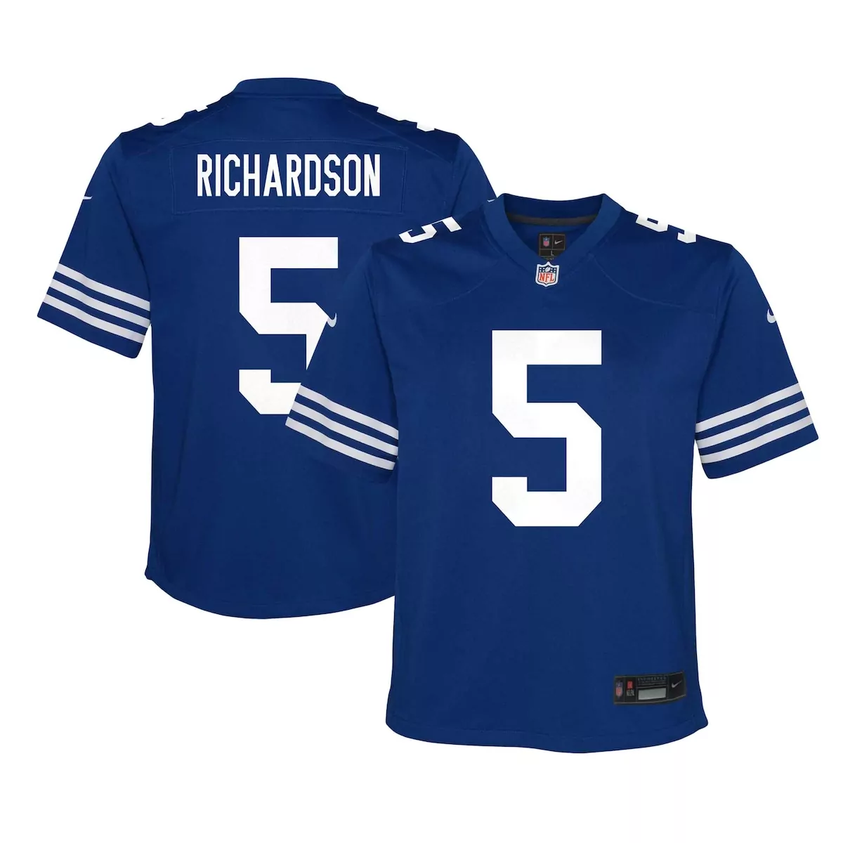 indianapolis colts anthony richardson sr royal game jersey a4s