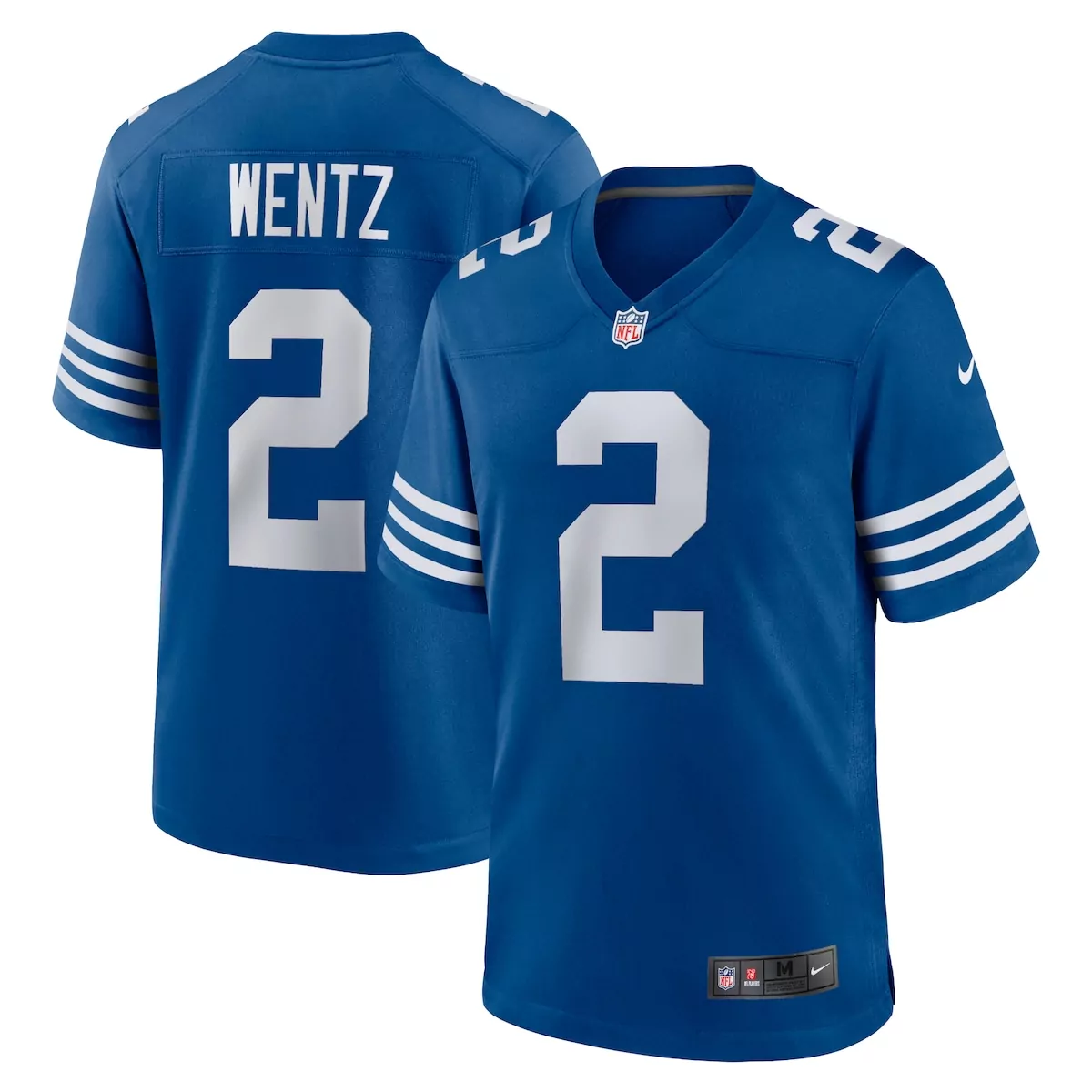 indianapolis colts carson wentz royal alternate game jersey 38u