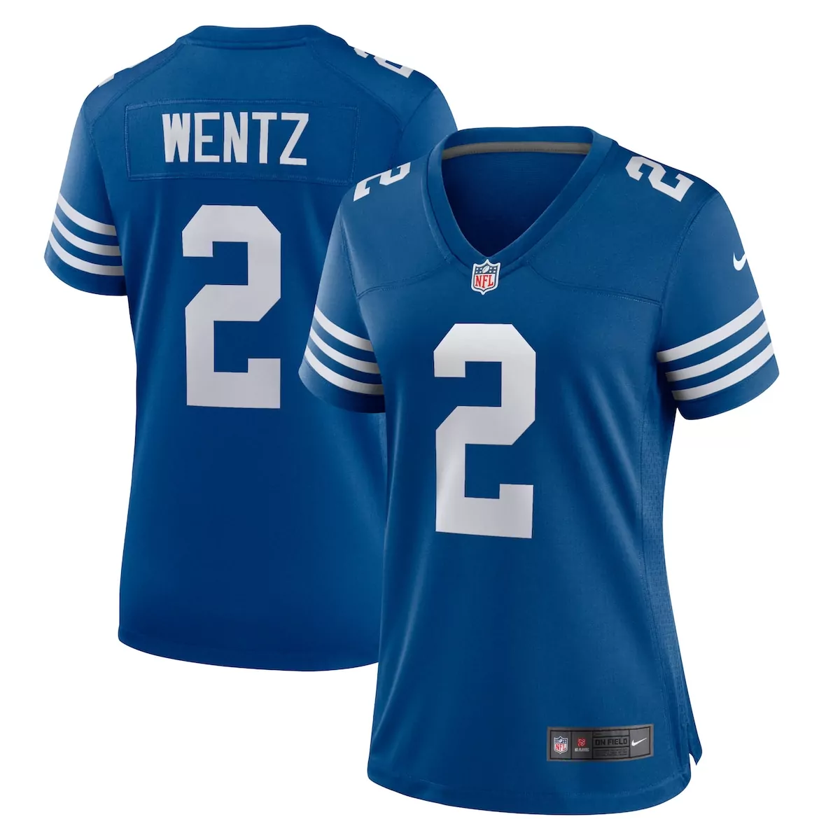 indianapolis colts carson wentz royal alternate game jersey 38u
