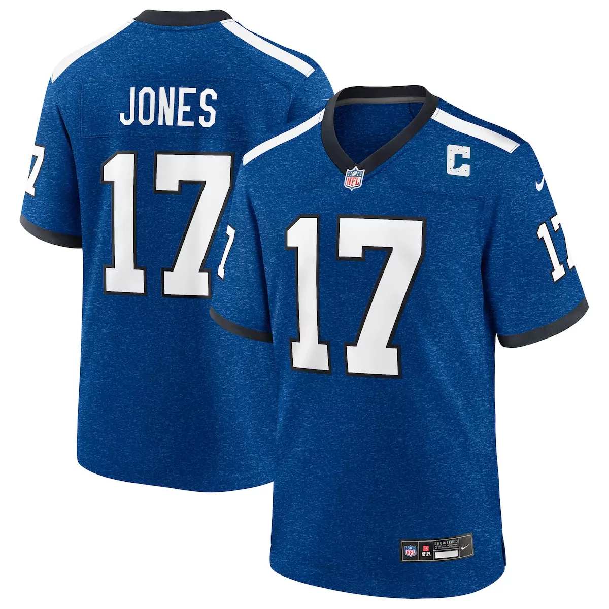indianapolis colts daniel jones carbon black fashion game jersey