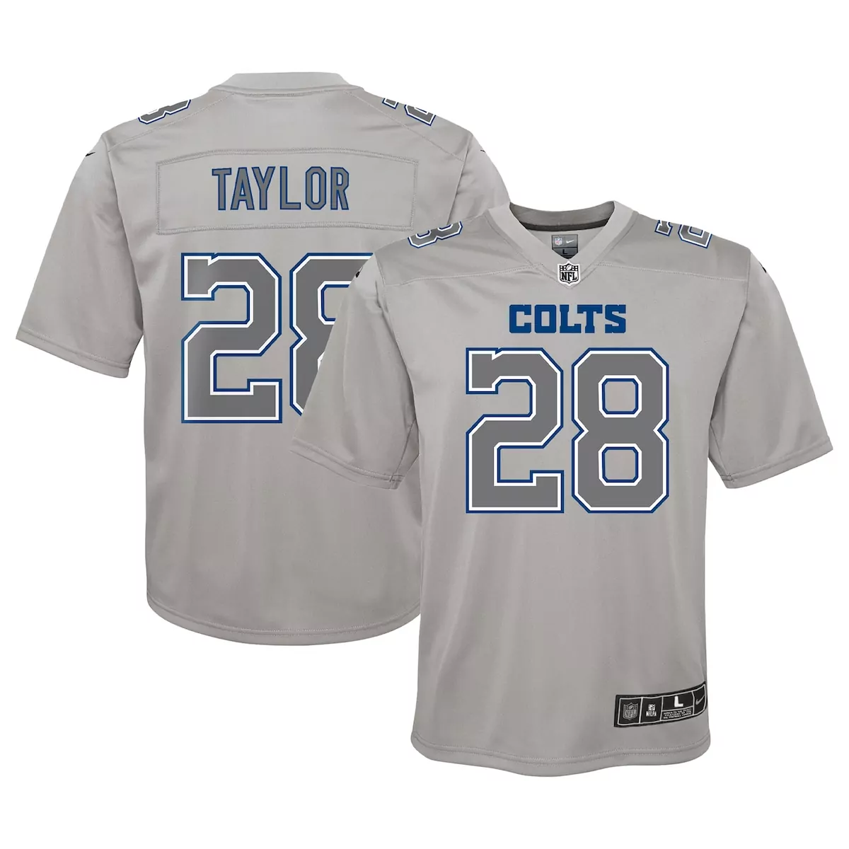 indianapolis colts jonathan taylor gray atmosphere game jersey
