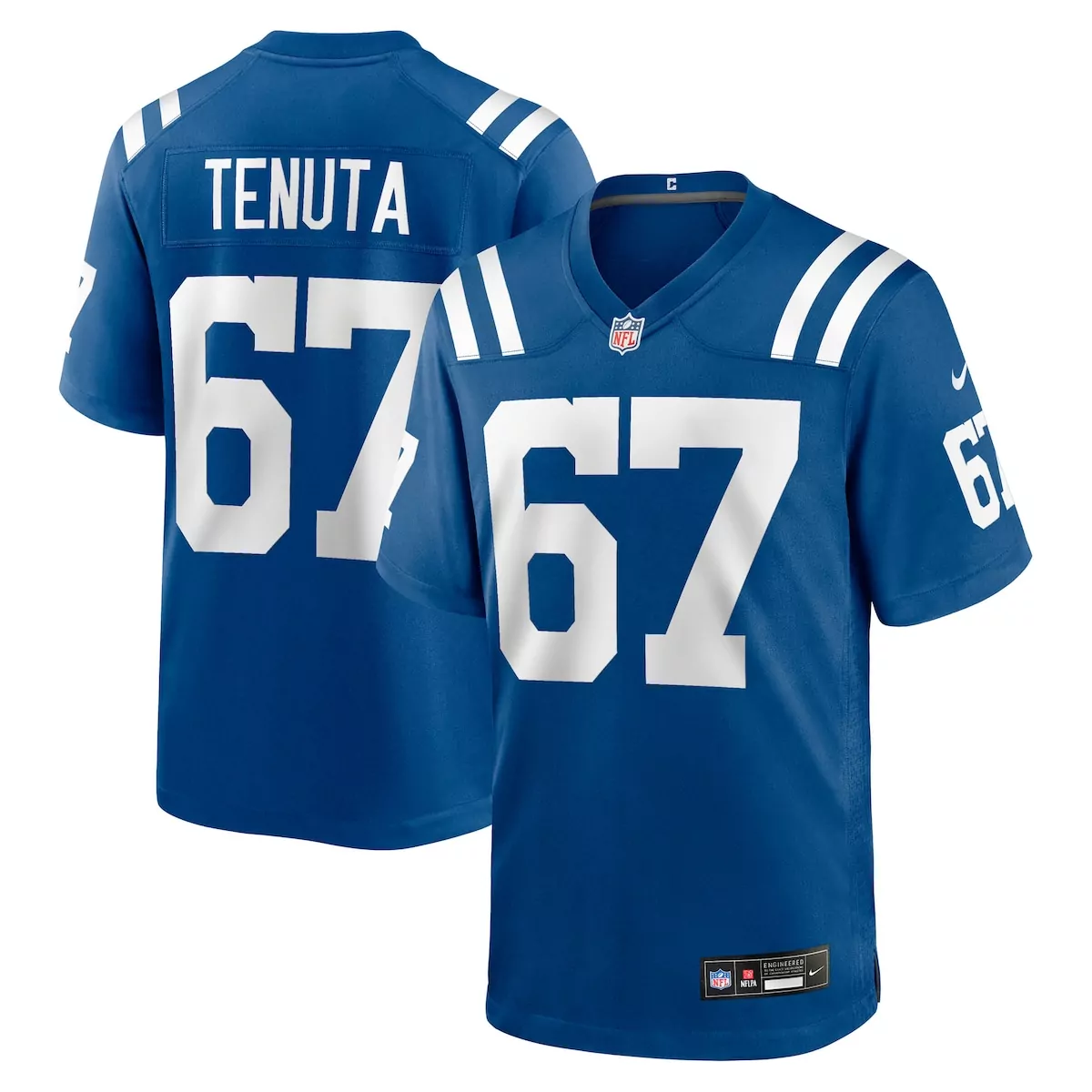 indianapolis colts luke tenuta royal team game jersey he1