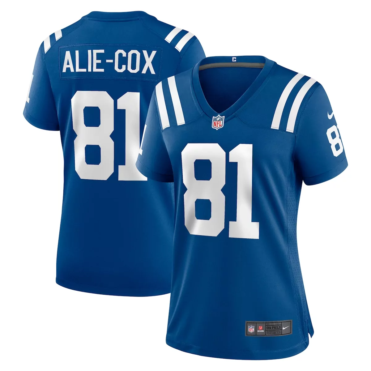 indianapolis colts mo alie cox royal team game jersey