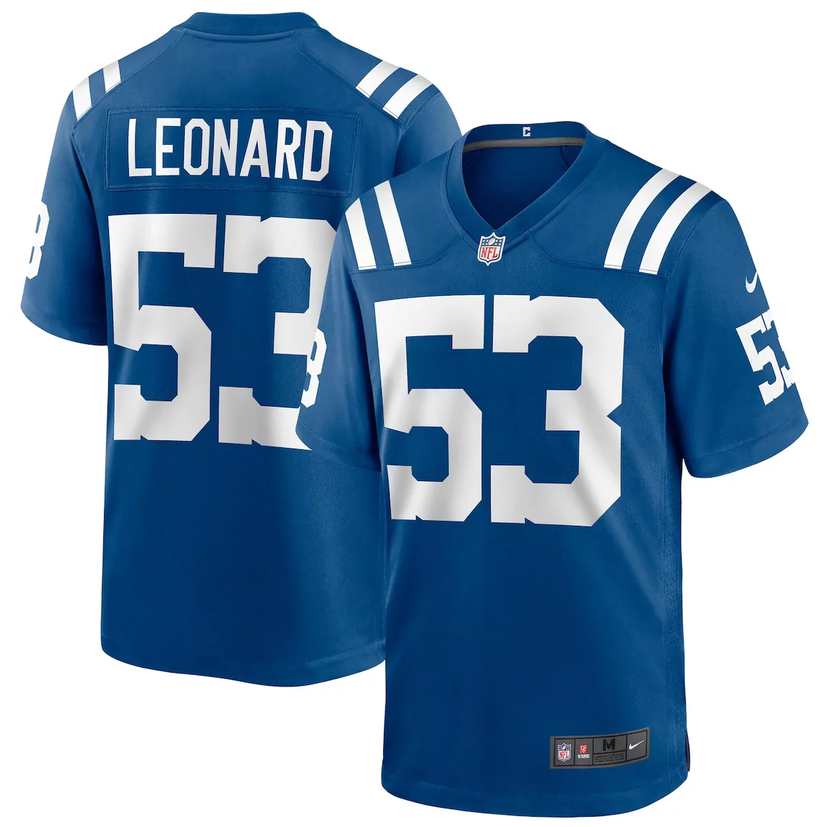 indianapolis colts shaquille leonard royal game player jersey