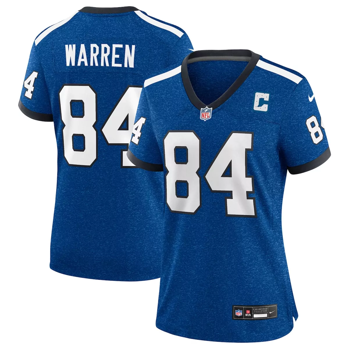 indianapolis colts tyler warren carbon black fashion game jersey