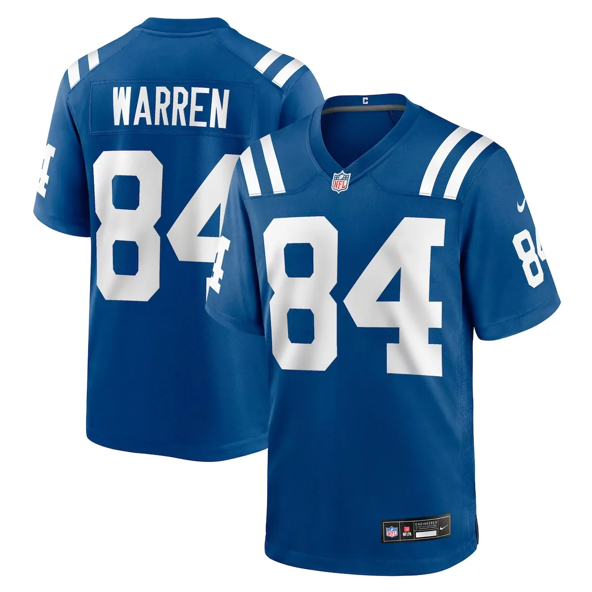 indianapolis colts tyler warren carbon black fashion game jersey