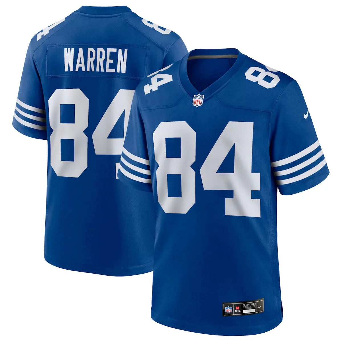 indianapolis colts tyler warren carbon black fashion game jersey