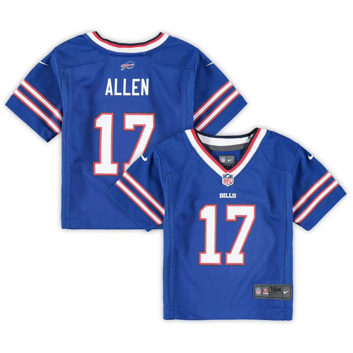buffalo bills josh allen white game player jersey pw8
