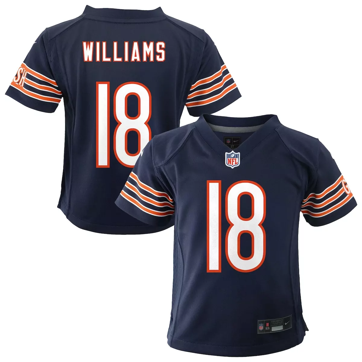 chicago bears caleb williams white vapor f u s e limited jersey tqy