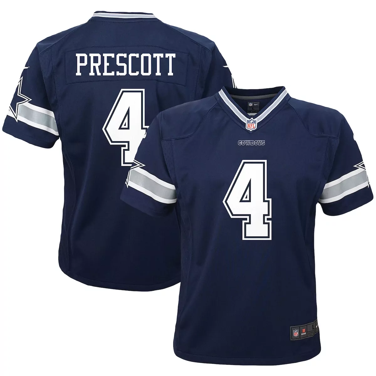 Infant Dallas Cowboys Dak Prescott Navy Player Game Jersey | Essential Fan Gear for Babies | For Men, Women & Youth