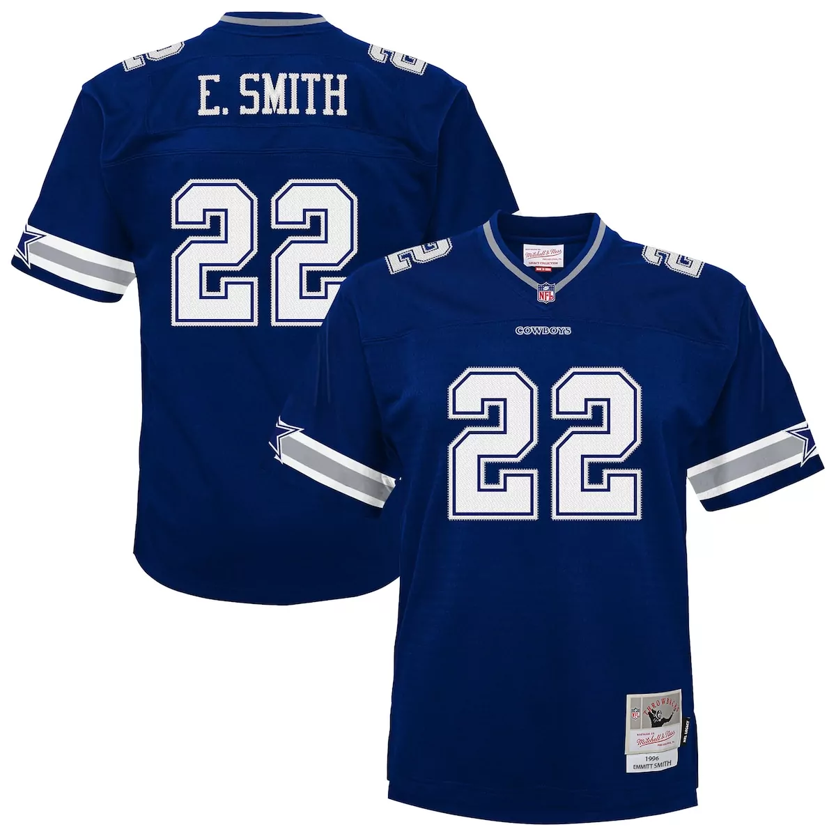 dallas cowboys emmitt smith white retired player legacy jersey nxv
