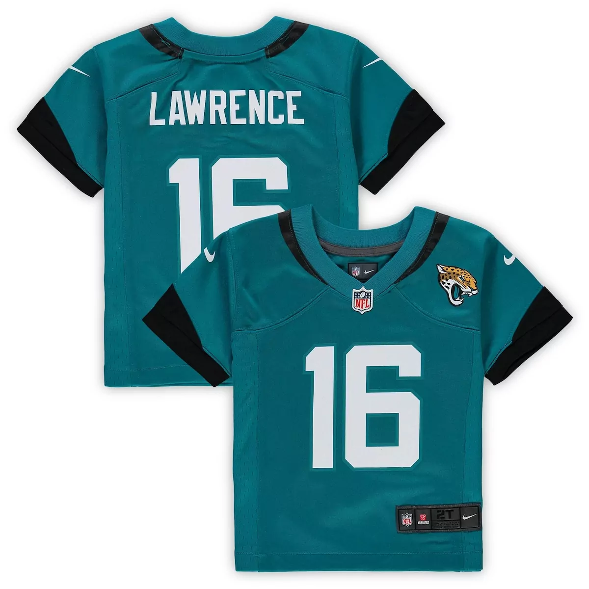 infant jacksonville jaguars trevor lawrence teal alternate prowler throwback player game jersey