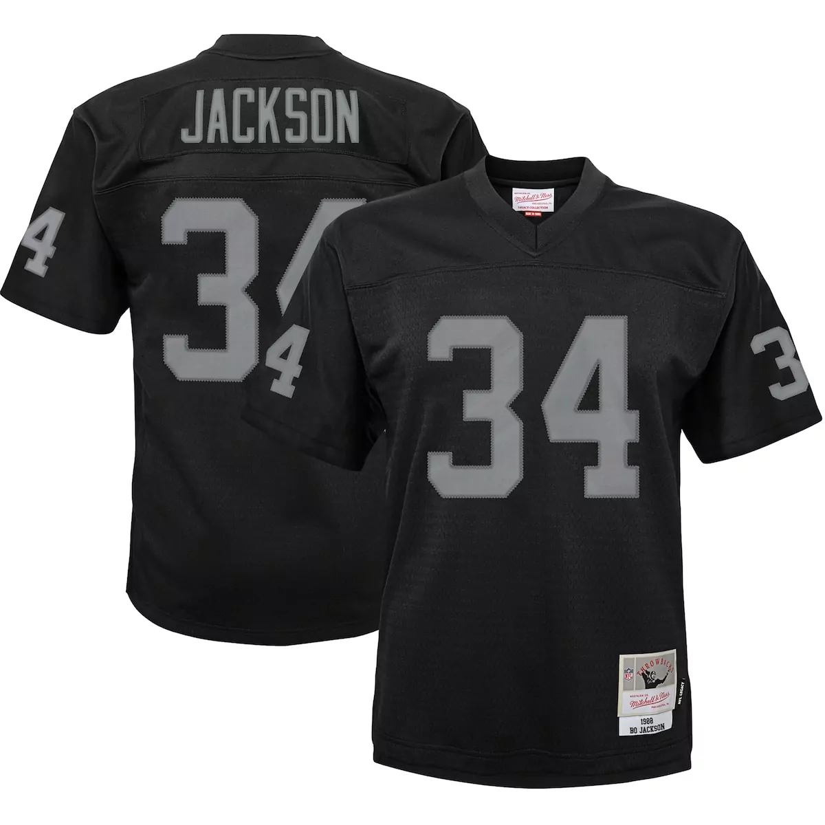 infant las vegas raiders bo jackson black 1988 retired legacy jersey 5kc