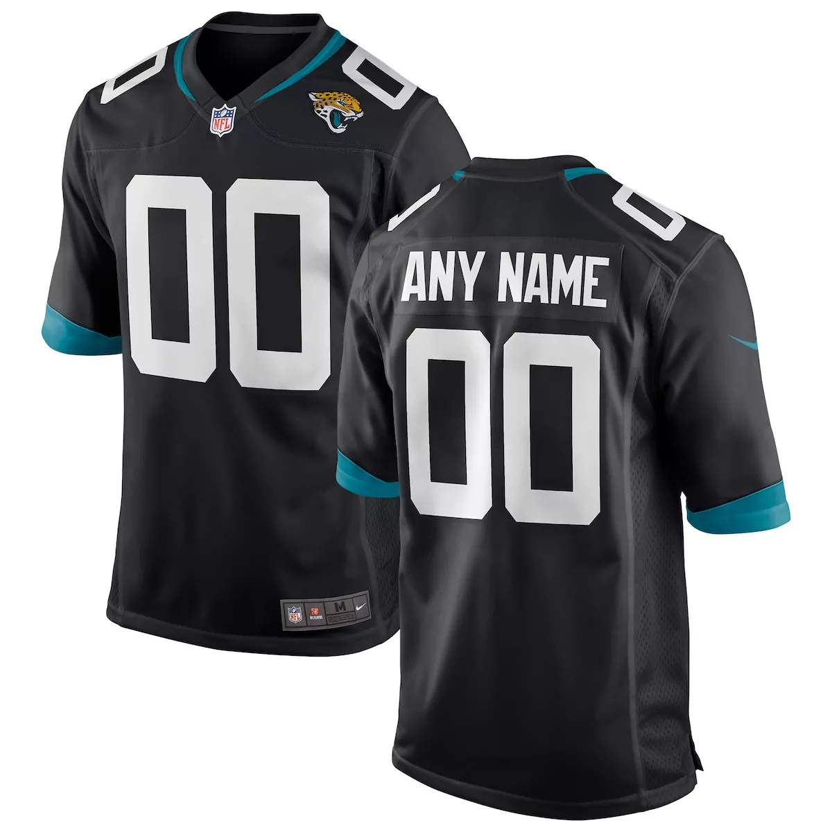 black jacksonville jaguars custom jersey i05