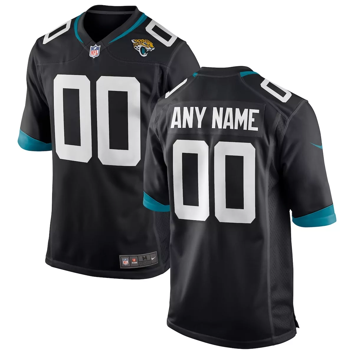 black jacksonville jaguars custom jersey i05