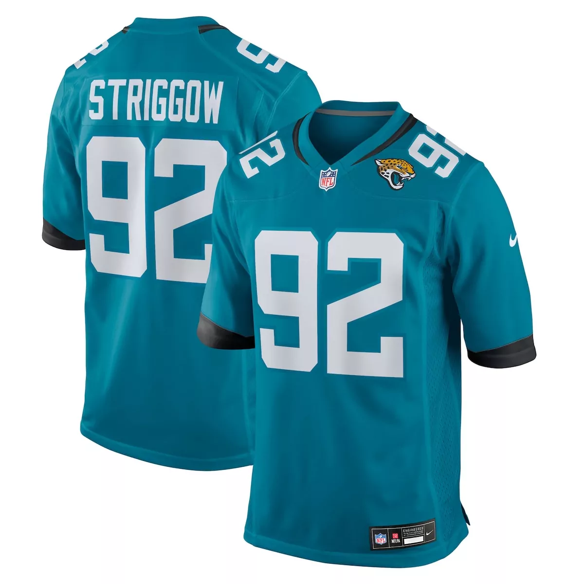 Danny Striggow Jacksonville Jaguars Nike Team Game Jersey Teal | Stylish Fan Gear for Game Day | Perfect Gift Idea | For Men, Women & Youth