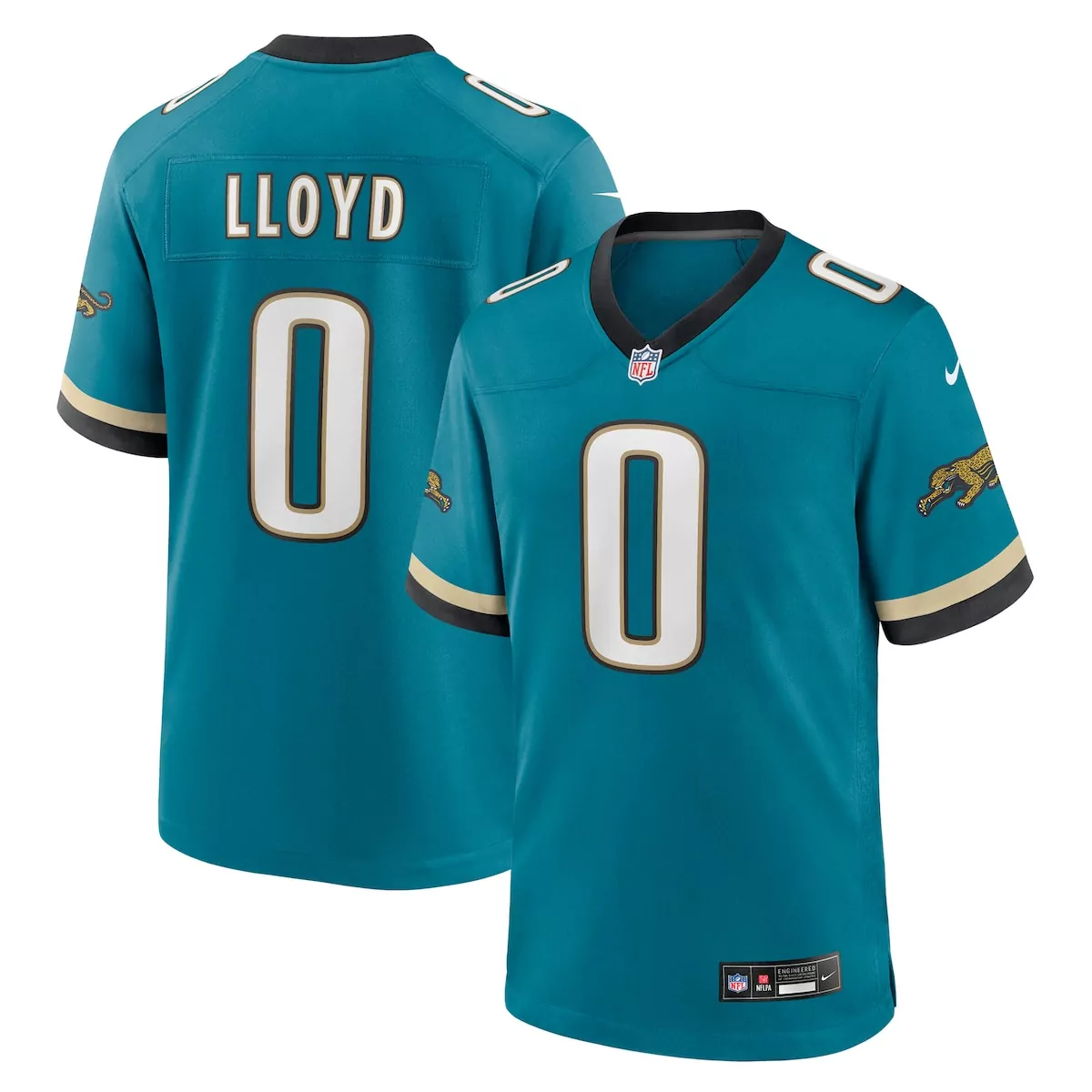 Devin Lloyd Jacksonville Jaguars Teal Alternate 2 Prowler Throwback Jersey | Stylish Fan Gear for Men, Women & Youth