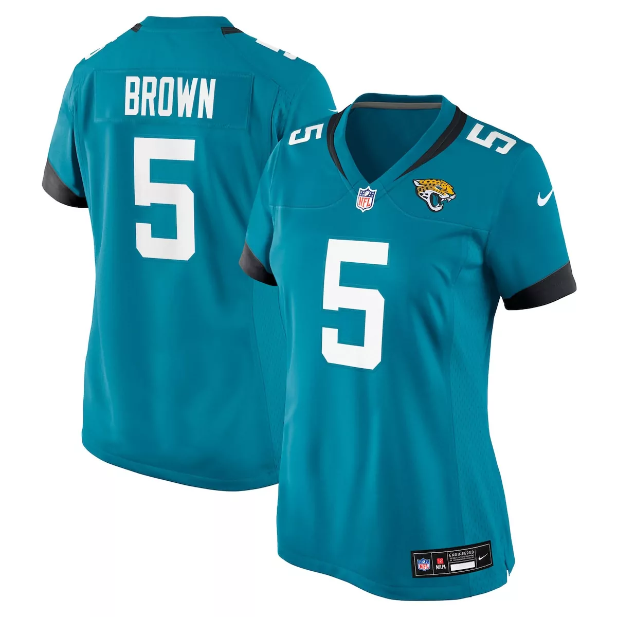 Dyami Brown Jacksonville Jaguars Teal Team Game Jersey | Stylish Fan Gear for Men, Women & Youth | Perfect for Game Day