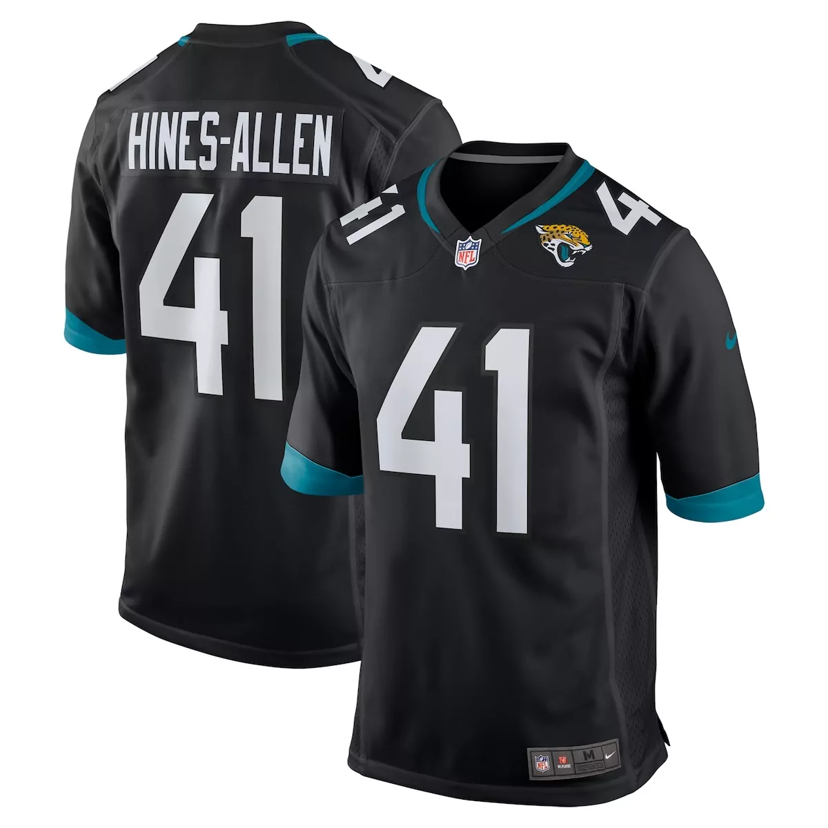 jacksonville jaguars josh hines allen black alternate game jersey fsn