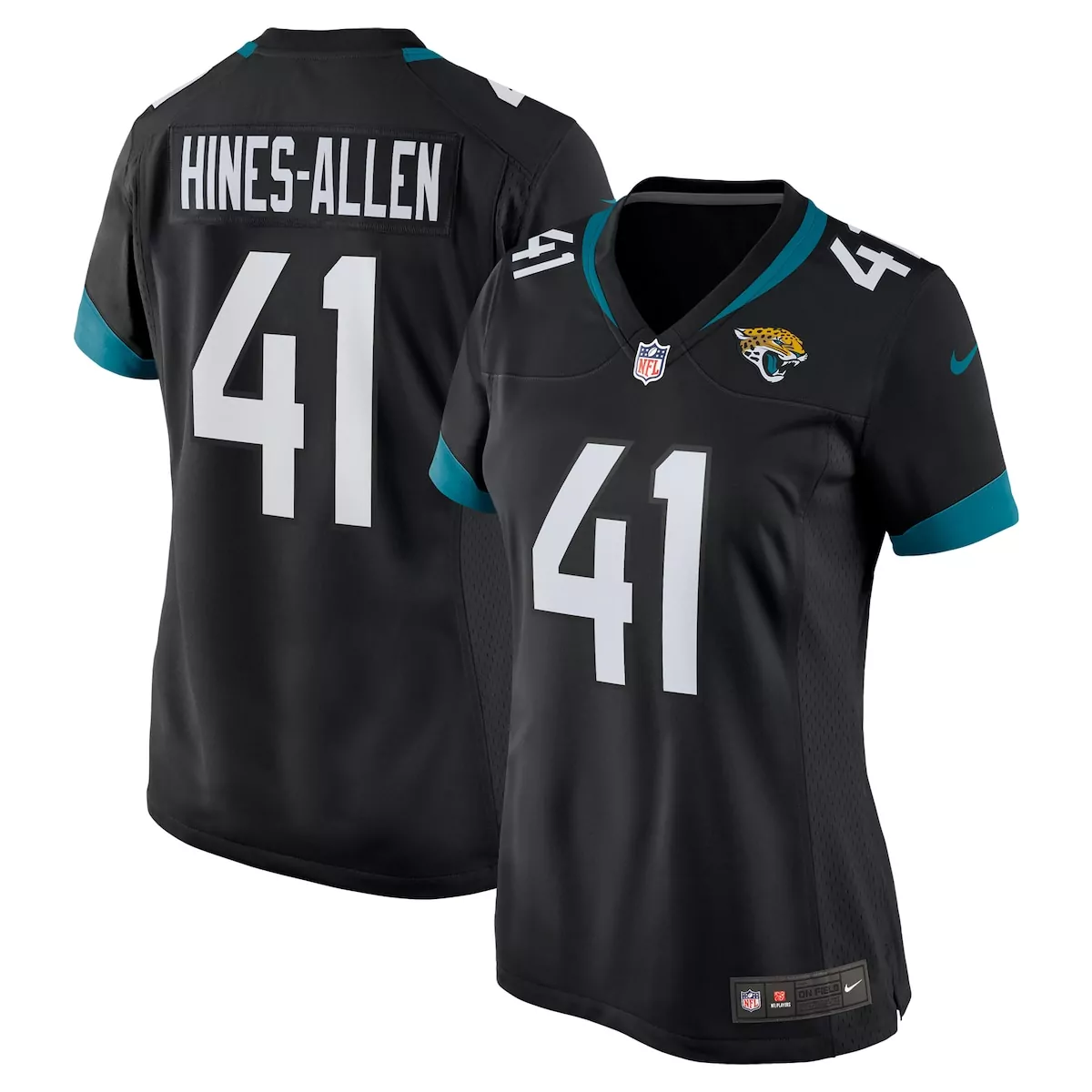 jacksonville jaguars josh hines allen black alternate game jersey fsn