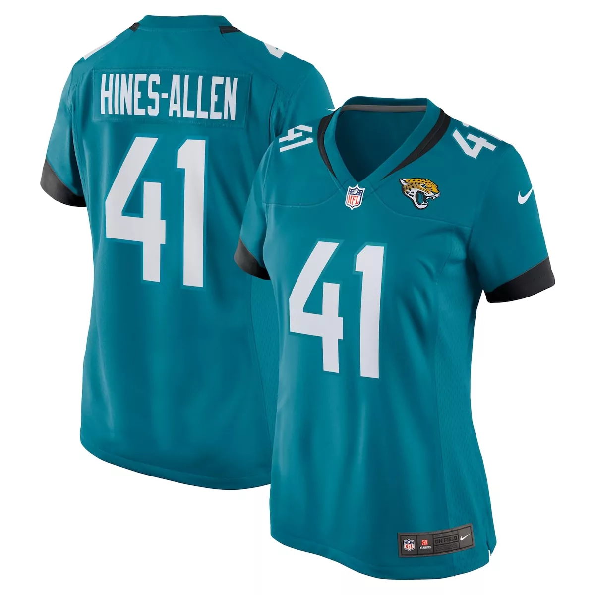 jacksonville jaguars josh hines allen black alternate game jersey fsn