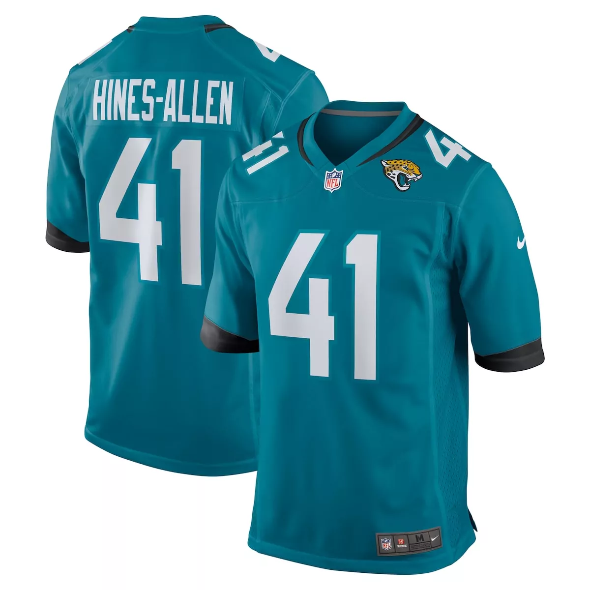 jacksonville jaguars josh hines allen teal player game jersey dcw