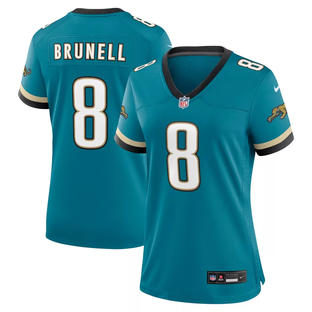 jacksonville jaguars maason smith teal team game jersey