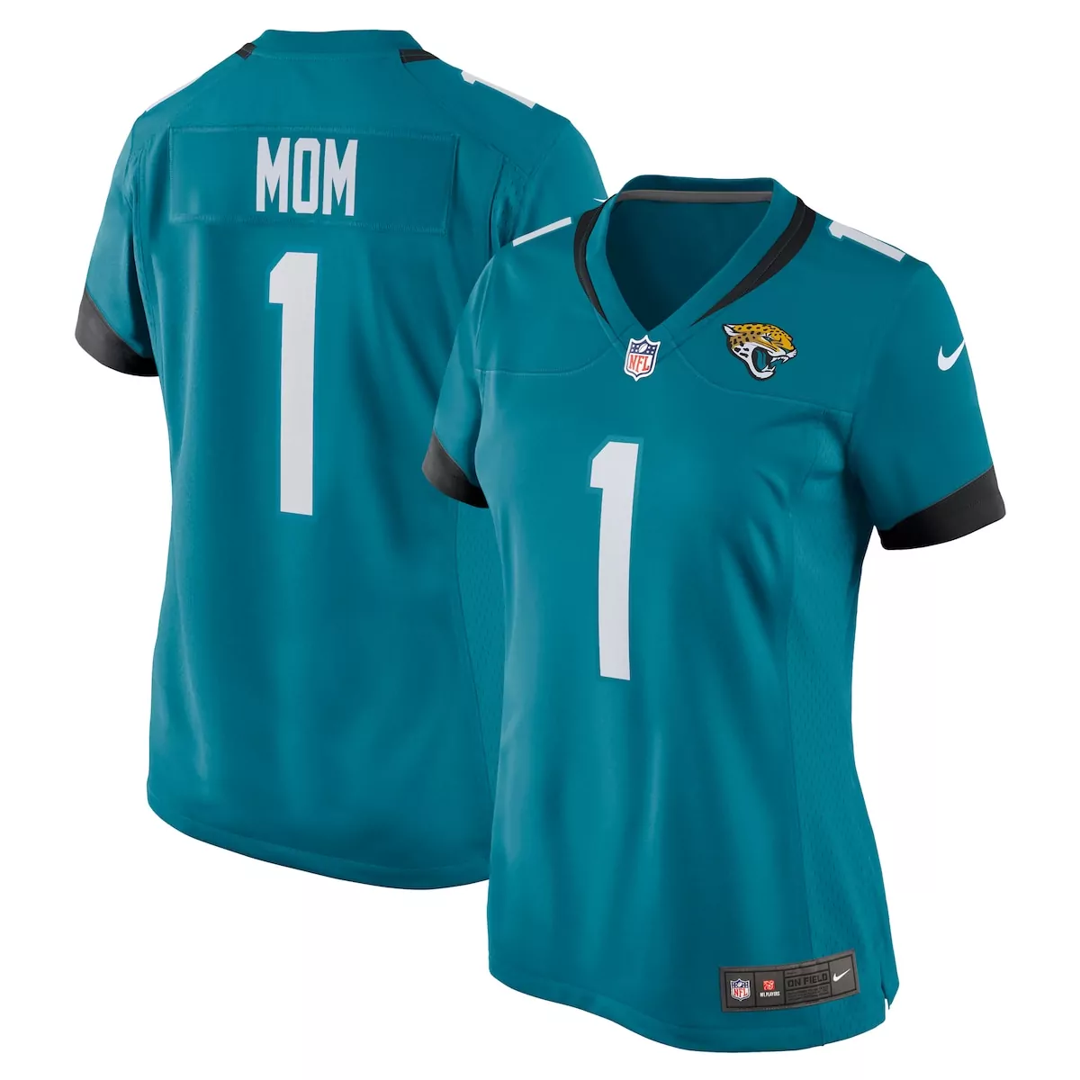 jacksonville jaguars number 1 groom teal game jersey p8l
