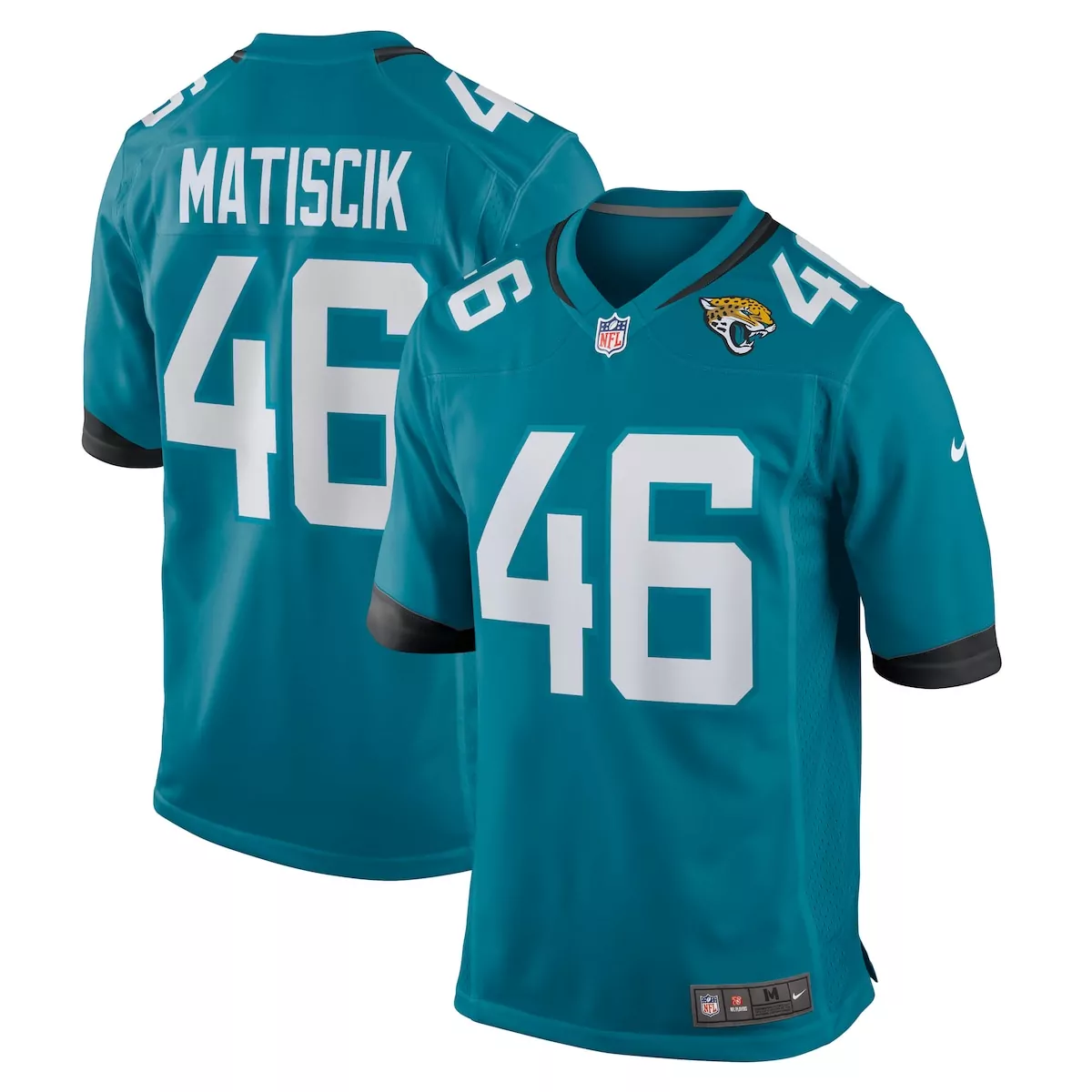 jacksonville jaguars ross matiscik black alternate game jersey
