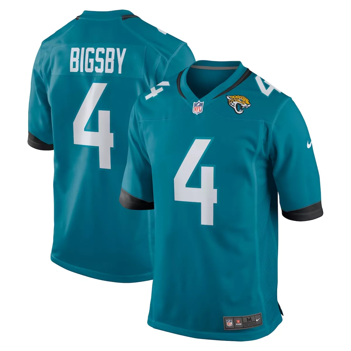 jacksonville jaguars tank bigsby teal game jersey