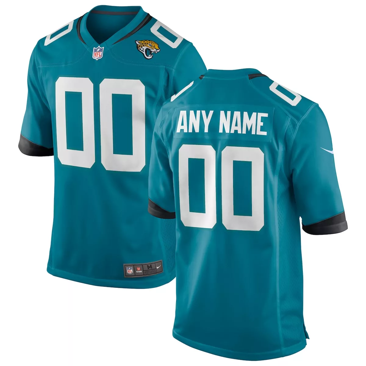 jacksonville jaguars number 1 groom teal game jersey p8l