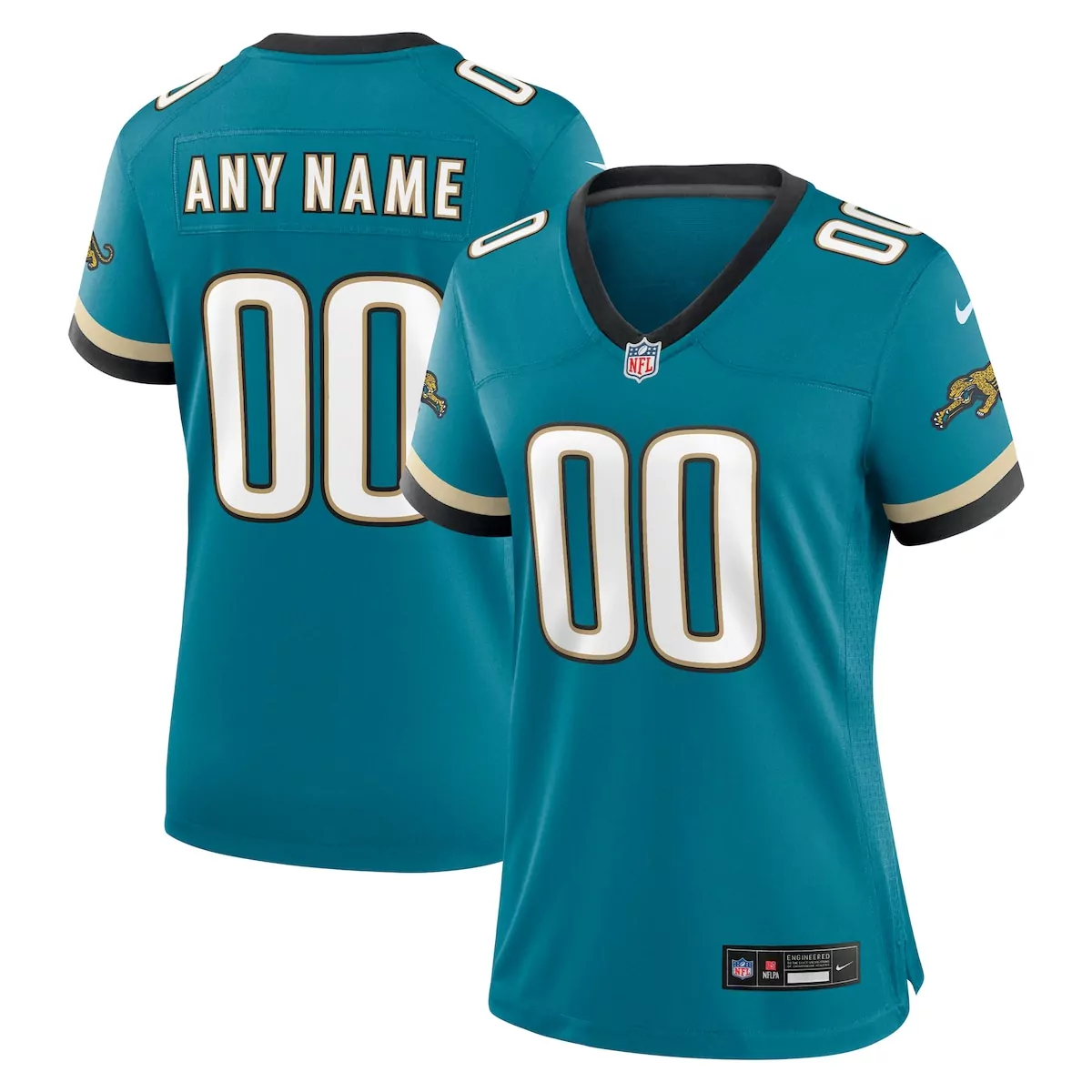 jacksonville jaguars number 1 groom teal game jersey p8l