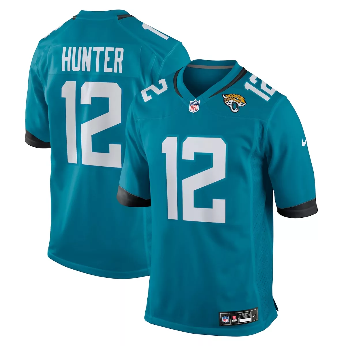 jacksonville jaguars travis hunter black 2025 nfl draft first round pick alternate game player jersey