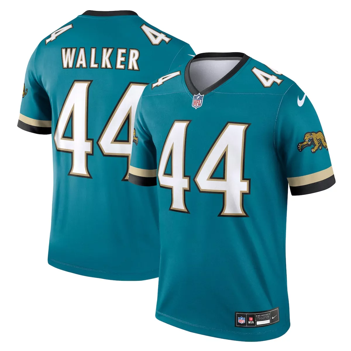 jacksonville jaguars travon walker silver inverted game jersey xbn