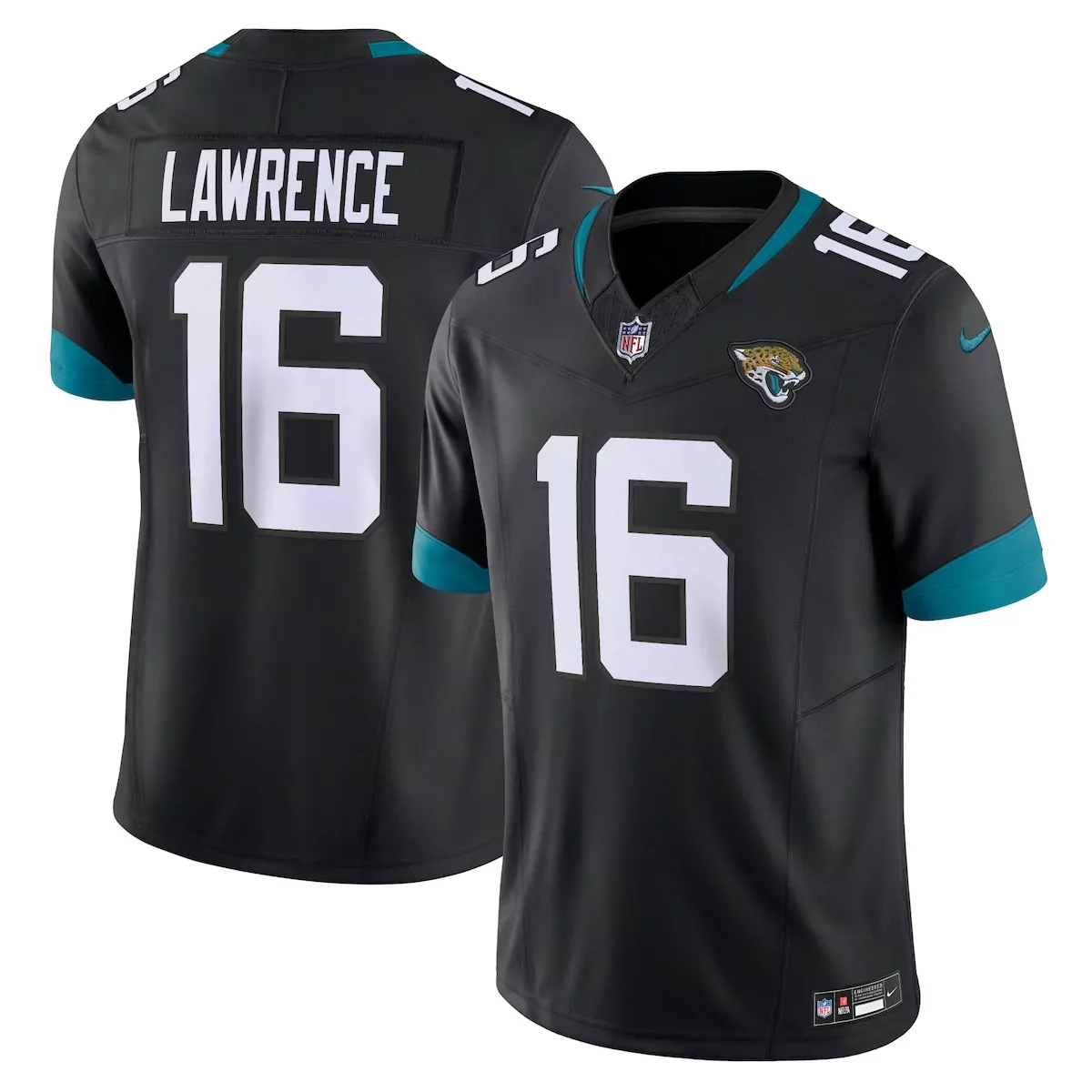 jacksonville jaguars trevor lawrence black game jersey
