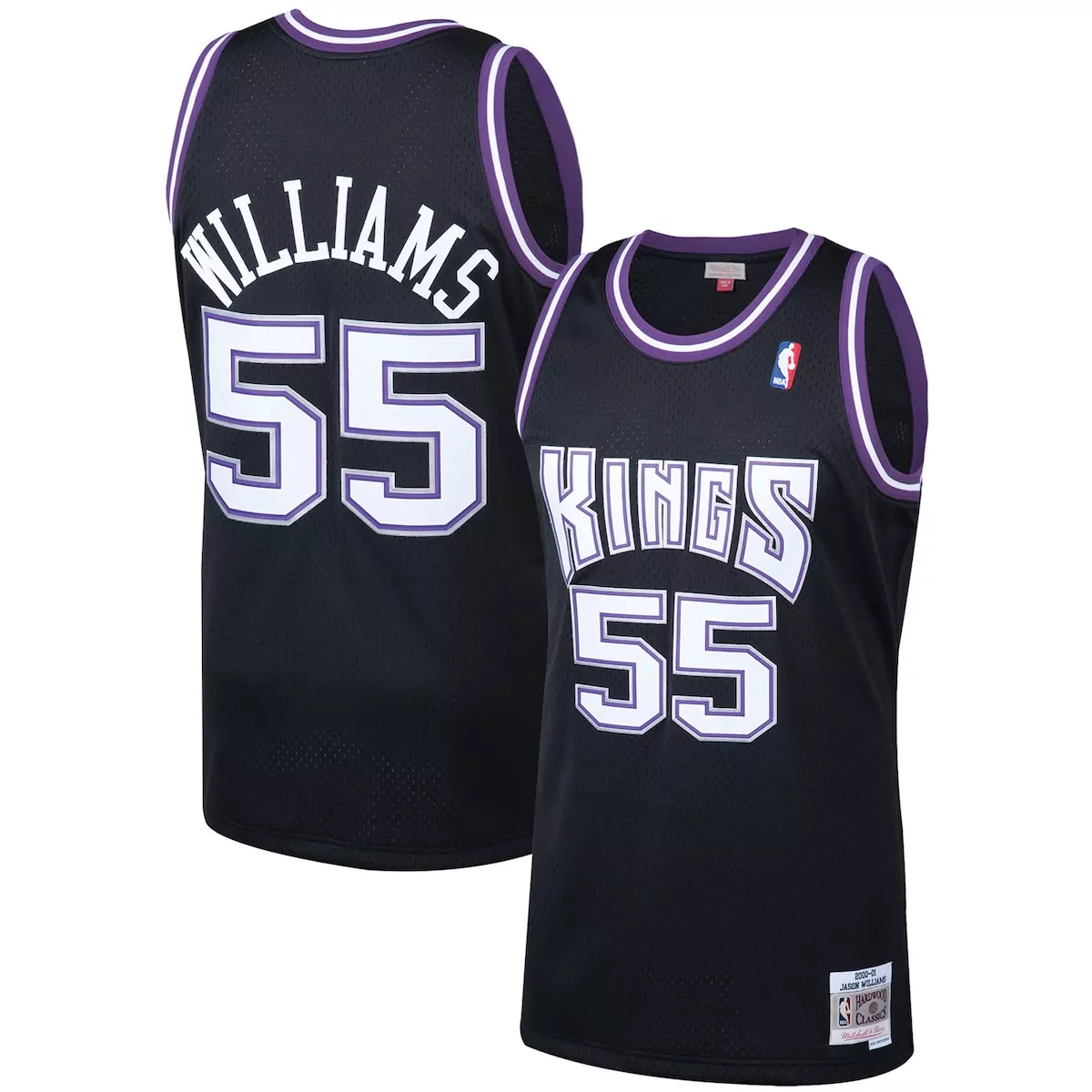 jason williams black sacramento kings 2000 01 hardwood classics player jersey