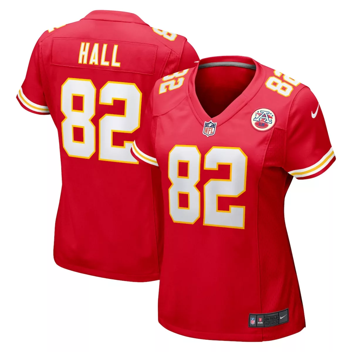 kansas city chiefs dante hall red retired player game jersey 7p6